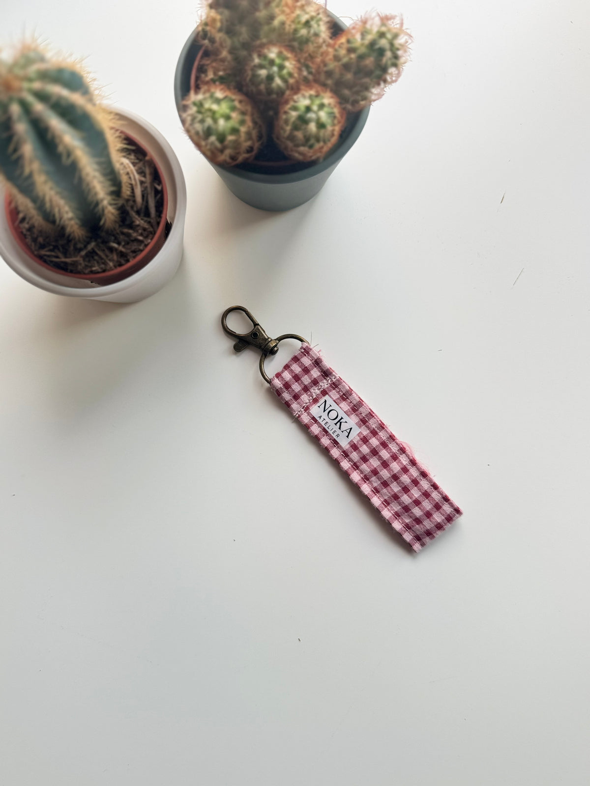 Llavero Noka Vichy Cherry