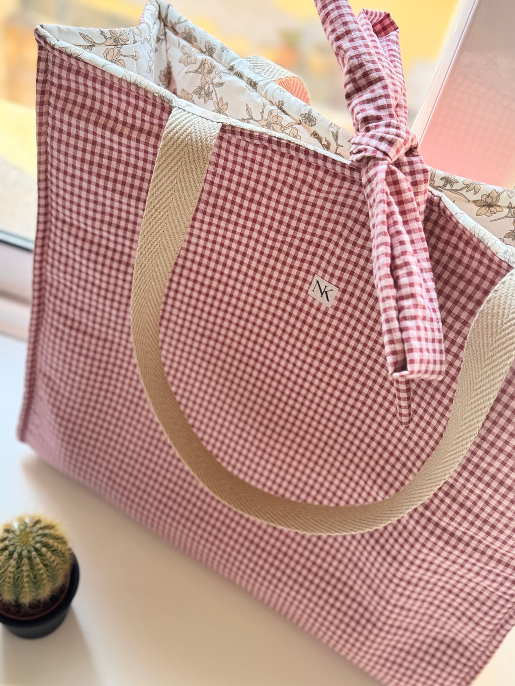 Tempesta · Tote Bag Shopper Vichy Cherry