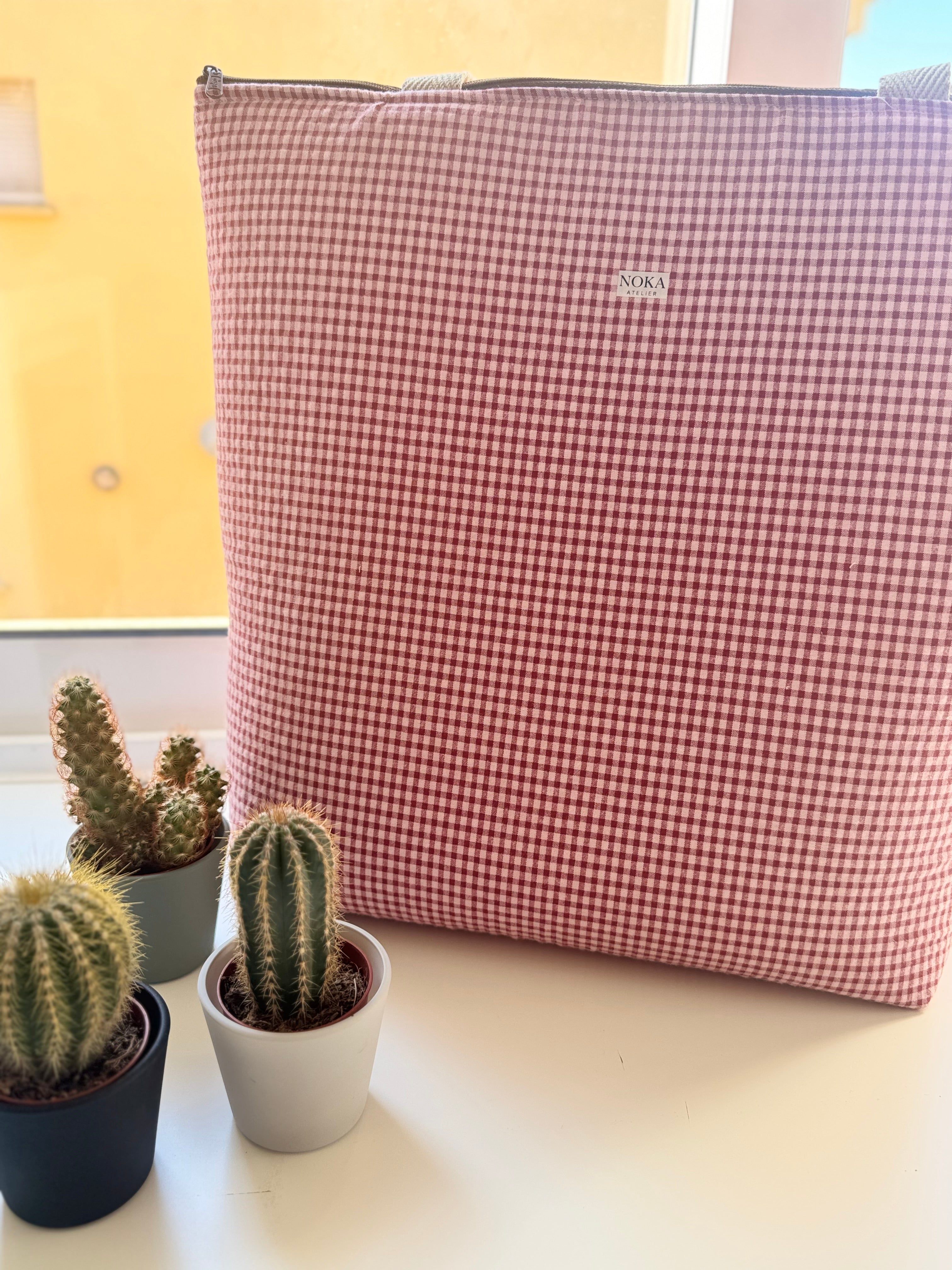 Tote Bruma · Vichy Cherry 🍒