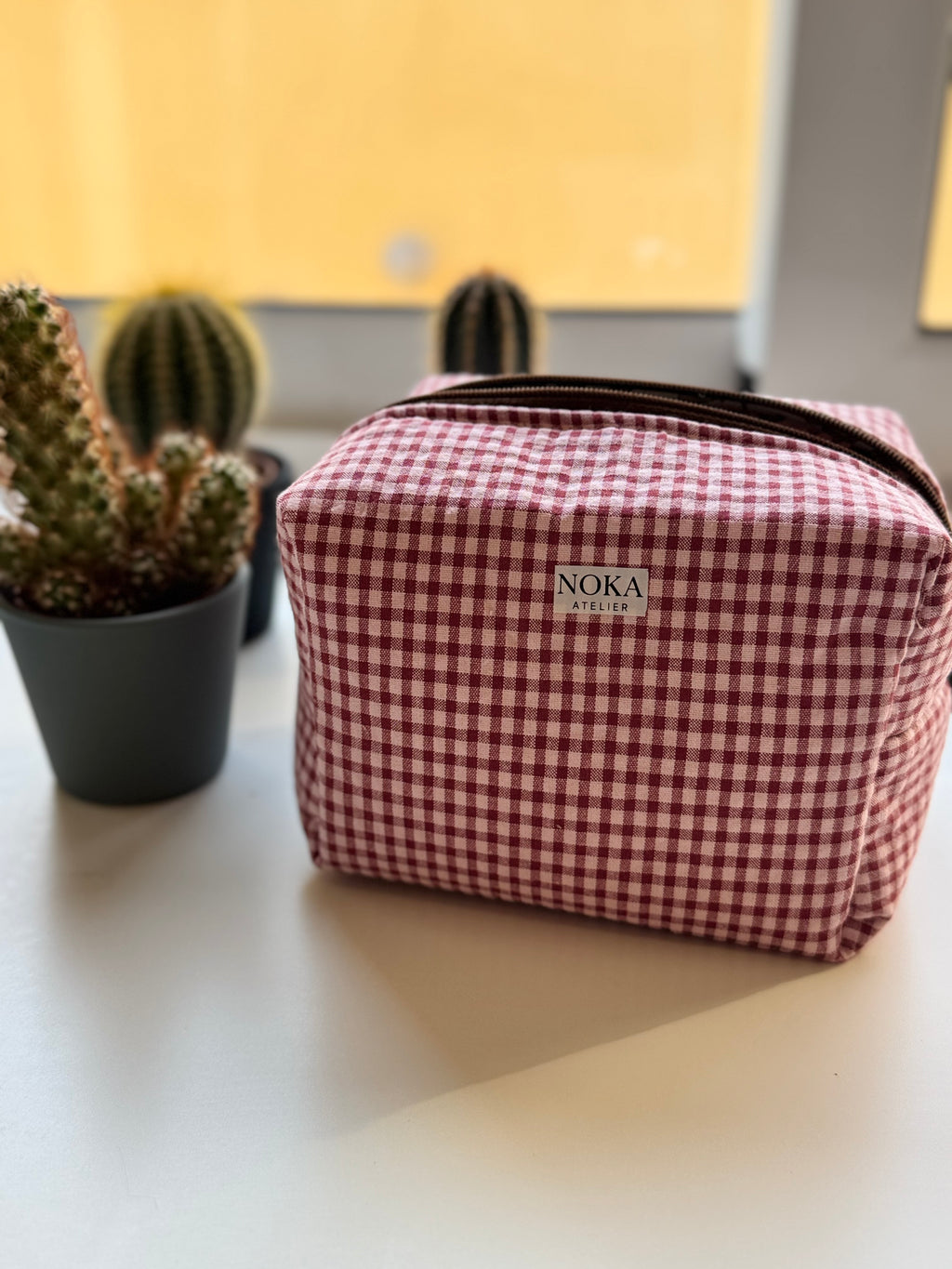 Neceser Midi Vichy cherry