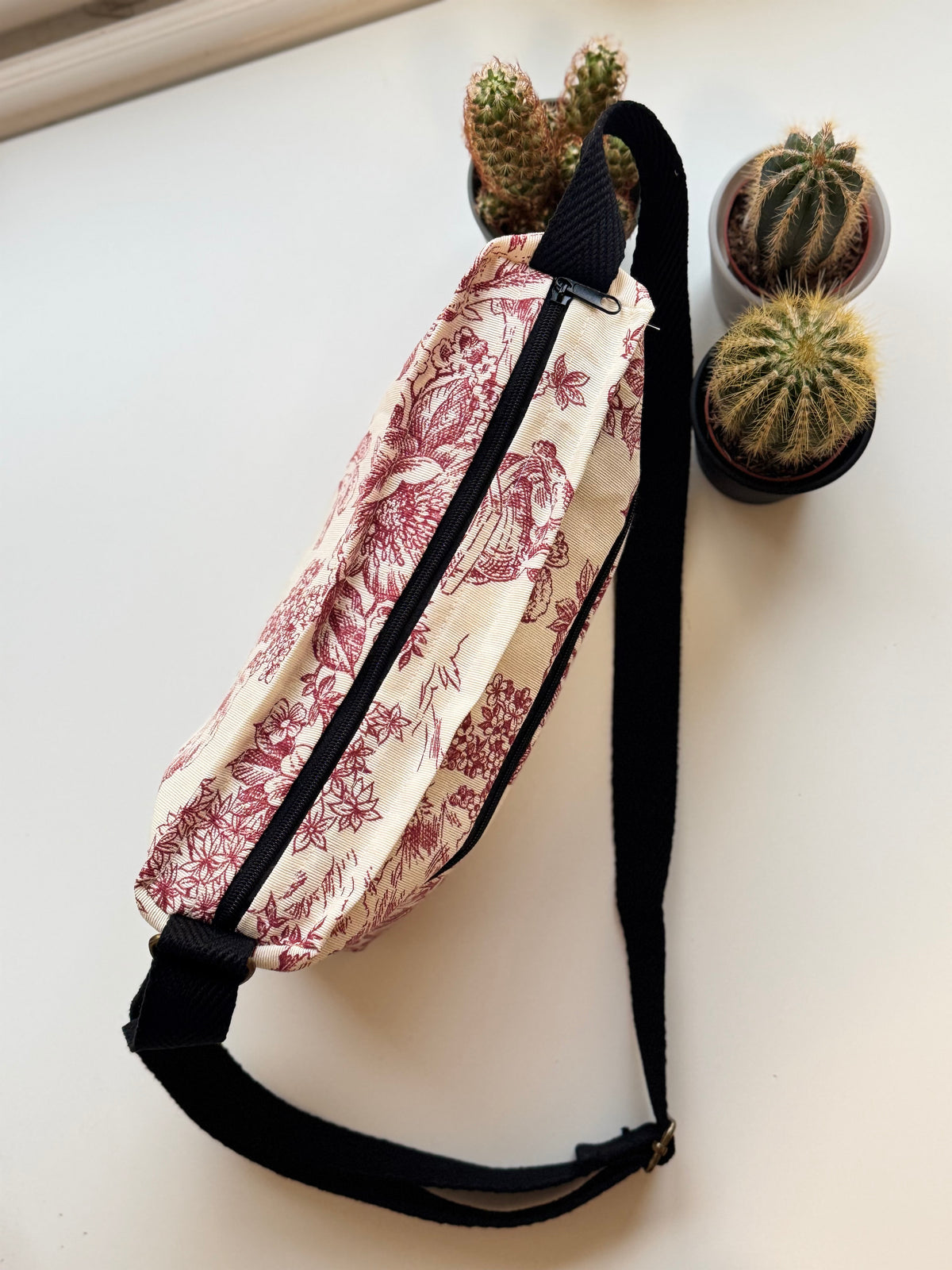 Bolso bandolera MIR · Toile Burdeos