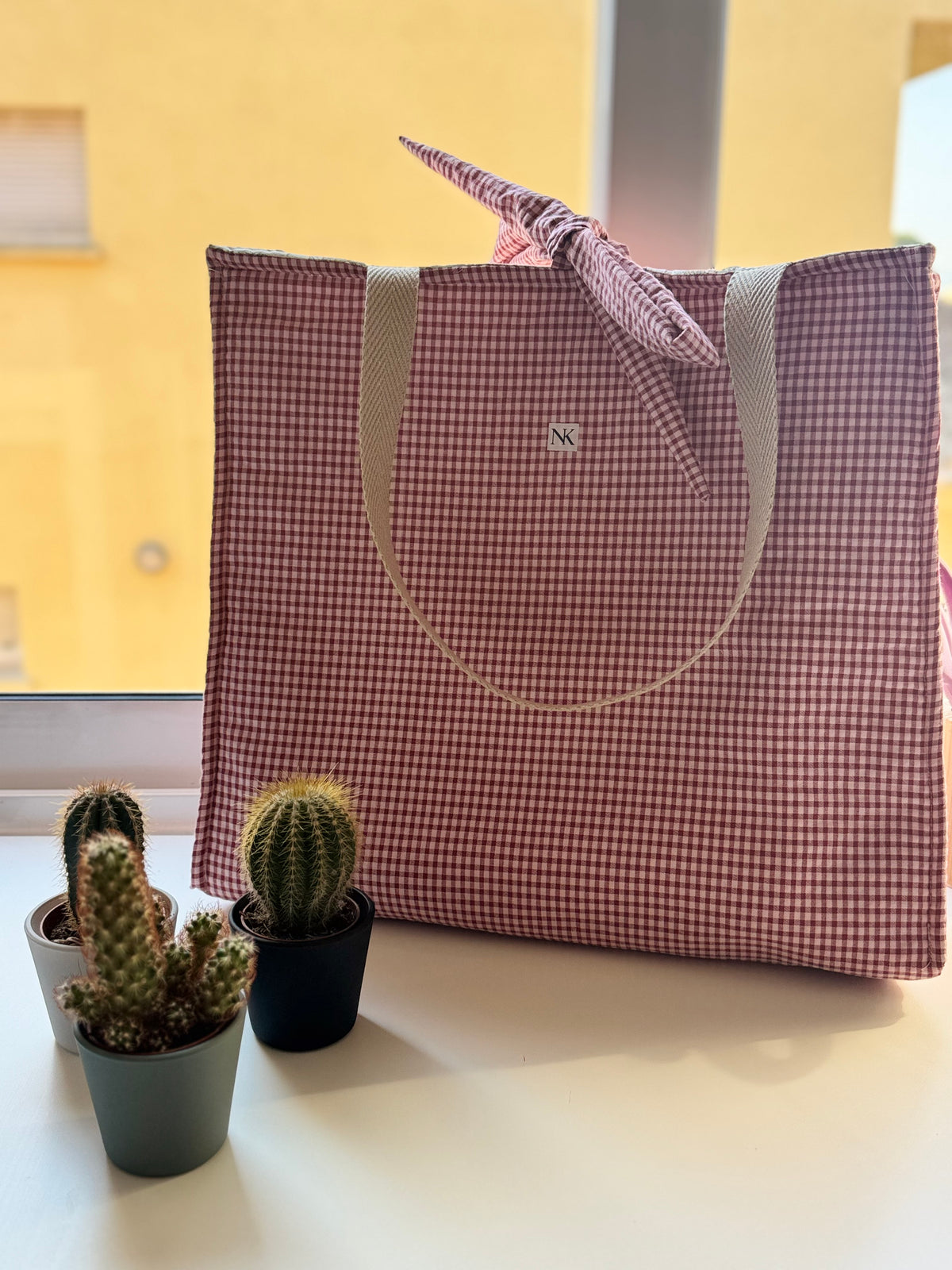 Tempesta · Tote Bag Shopper Vichy Cherry