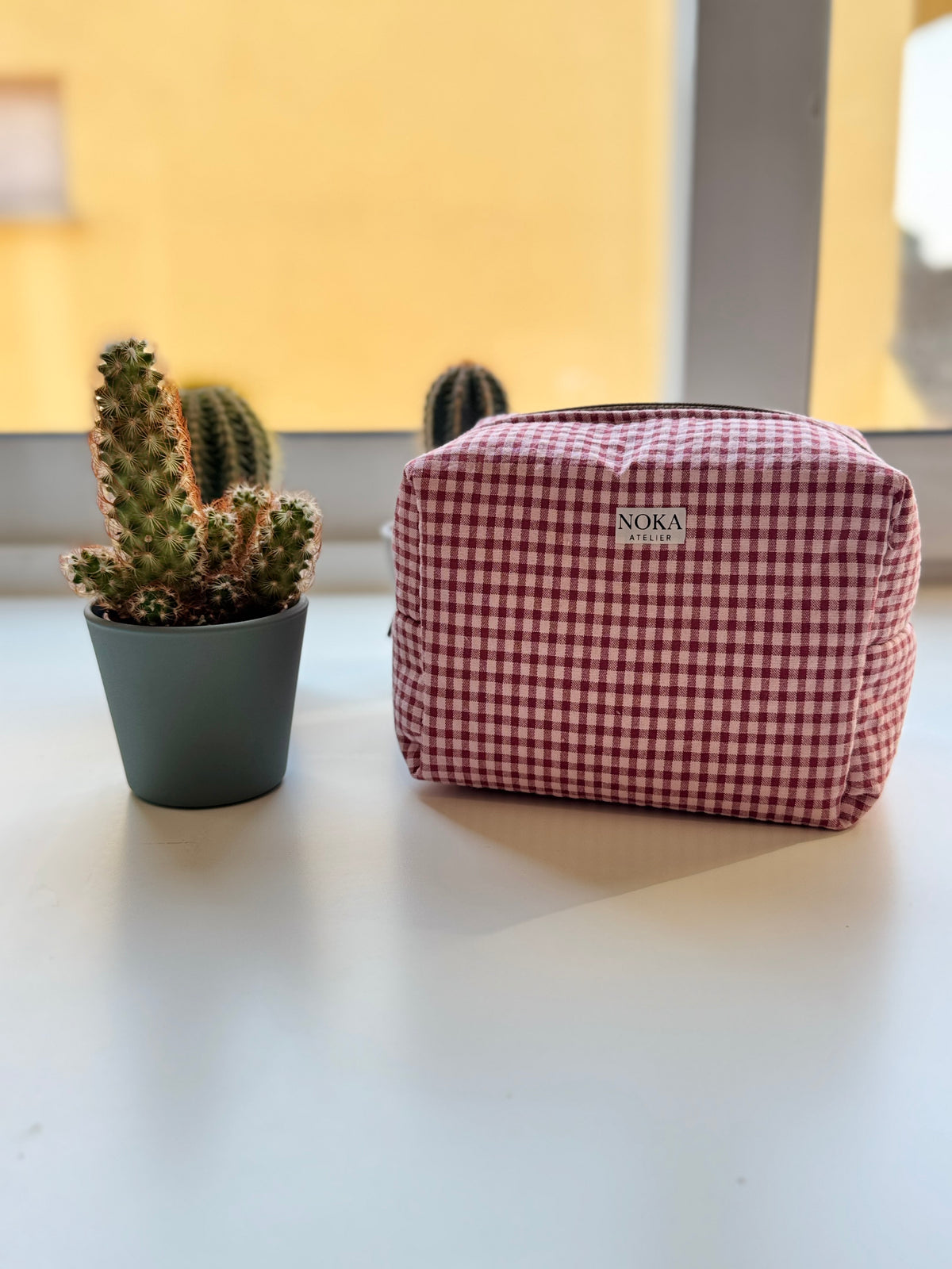 Neceser Midi Vichy cherry