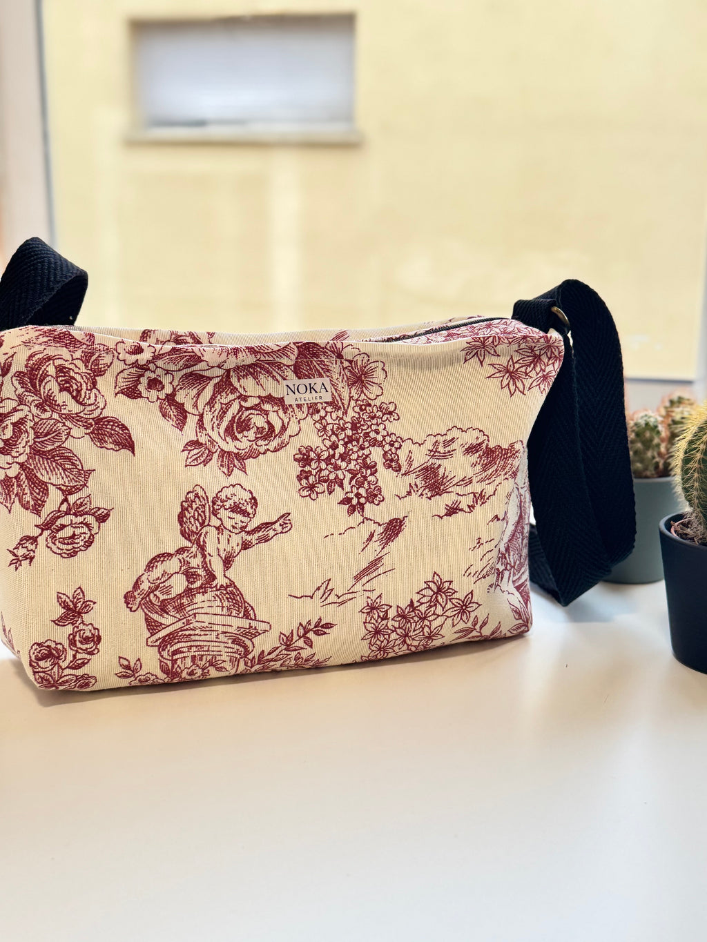 Bolso bandolera MIR · Toile Burdeos